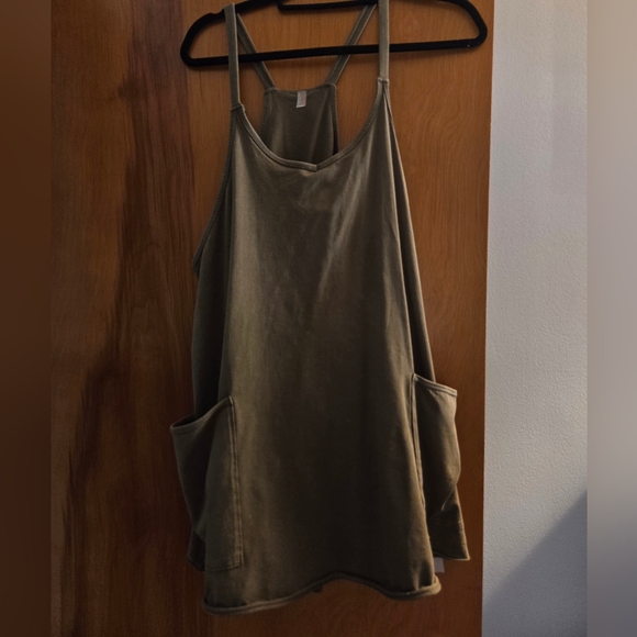 Free People Pants - Free People Olive Green Jumpsuit. Like new.